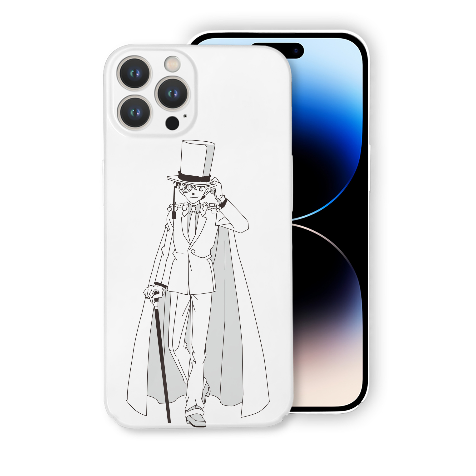 （画像用） 名探偵コナン くろば かいと Detective Conan Kuroba Kaito 【iPhone 14シリーズ対応】ハードケース